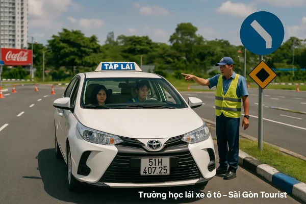 Thực hành học lái xe ô tô tại Thủ Đức