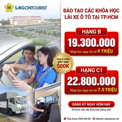 Học phí các khoá học lái xe ô tô