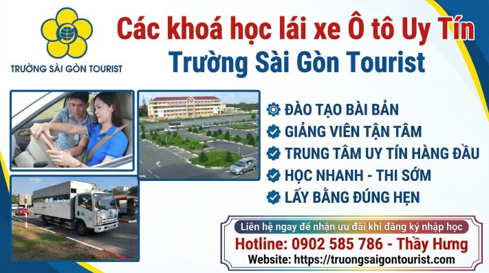 Trường Sài Gòn Tourist - Trung tâm đào tạo dạy học lái xe ô tô uy tín tại TP.HCM