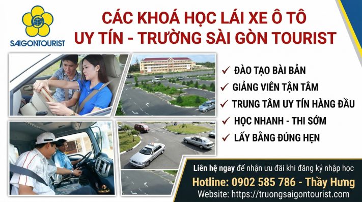 Trường Sài Gòn Tourist - Trung tâm đào tạo dạy học lái xe ô tô uy tín tại TP.HCM