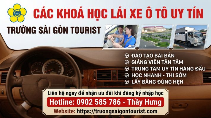 Trường Sài Gòn Tourist - Trung tâm đào tạo dạy học lái xe ô tô uy tín tại TP.HCM